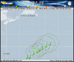 Tropical Storm Leslie forecast track map as of National Hurricane Center discussion number 10