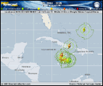 Hurricane Melissa forecast track map as of National Hurricane Center discussion number 18
