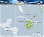 Hurricane Melissa forecast track map as of National Hurricane Center discussion number 20