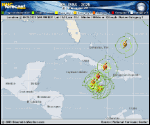 Hurricane Melissa forecast track map as of National Hurricane Center discussion number 21