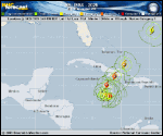 Hurricane Melissa forecast track map as of National Hurricane Center discussion number 23