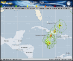 Hurricane Melissa forecast track map as of National Hurricane Center discussion number 24