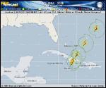 Hurricane Melissa forecast track map as of National Hurricane Center discussion number 33