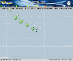 Tropical Depression FOURTEEN forecast track map as of National Hurricane Center discussion number 1