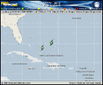 Tropical Depression PATTY forecast track map as of National Hurricane Center discussion number 8