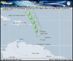Tropical Storm RAFAEL forecast track map as of National Hurricane Center discussion number 4