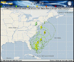 Hurricane SANDY forecast track map as of National Hurricane Center discussion number 16
