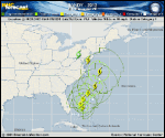 Hurricane SANDY forecast track map as of National Hurricane Center discussion number 17
