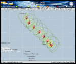 Hurricane Teddy forecast track map as of National Hurricane Center discussion number 24