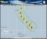 Hurricane Teddy forecast track map as of National Hurricane Center discussion number 26
