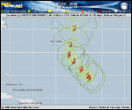 Hurricane Teddy forecast track map as of National Hurricane Center discussion number 29