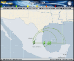 Tropical Storm Alberto forecast track map as of National Hurricane Center discussion number 10