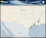 Tropical Storm Arthur forecast track map as of National Hurricane Center discussion number 6