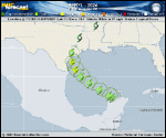 Tropical Storm Beryl forecast track map as of National Hurricane Center discussion number 31