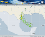 Tropical Storm Beryl forecast track map as of National Hurricane Center discussion number 32