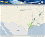 Tropical Storm Beryl forecast track map as of National Hurricane Center discussion number 41