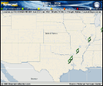 Tropical Depression Beryl forecast track map as of National Hurricane Center discussion number 43