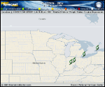 Tropical Depression  forecast track map as of National Hurricane Center discussion number 48