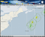 Hurricane Ernesto forecast track map as of National Hurricane Center discussion number 29