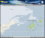 Hurricane Ernesto forecast track map as of National Hurricane Center discussion number 34