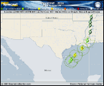 Hurricane Francine forecast track map as of National Hurricane Center discussion number 10