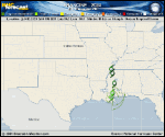 Tropical Depression Francine forecast track map as of National Hurricane Center discussion number 16