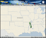 Tropical Depression  forecast track map as of National Hurricane Center discussion number 18