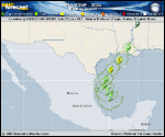 Tropical Storm Francine forecast track map as of National Hurricane Center discussion number 4