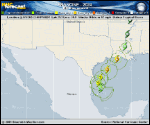 Tropical Storm Francine forecast track map as of National Hurricane Center discussion number 6