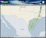 Tropical Storm Francine forecast track map as of National Hurricane Center discussion number 8