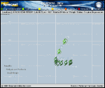 Tropical Depression Gordon forecast track map as of National Hurricane Center discussion number 19