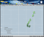 Tropical Depression Gordon forecast track map as of National Hurricane Center discussion number 22