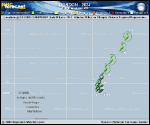 Tropical Depression Gordon forecast track map as of National Hurricane Center discussion number 23