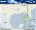 Hurricane Helene forecast track map as of National Hurricane Center discussion number 13