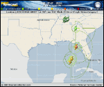 Hurricane Helene forecast track map as of National Hurricane Center discussion number 14