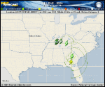 Tropical Storm Helene forecast track map as of National Hurricane Center discussion number 17