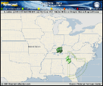 Tropical Depression  forecast track map as of National Hurricane Center discussion number 18