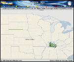 Tropical Depression  forecast track map as of National Hurricane Center discussion number 21