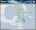 Tropical Depression  forecast track map as of National Hurricane Center discussion number 2