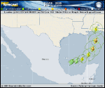 Tropical Storm Isaias forecast track map as of National Hurricane Center discussion number 4