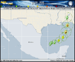 Tropical Storm Isaias forecast track map as of National Hurricane Center discussion number 5