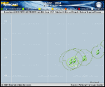 Tropical Storm Isaac forecast track map as of National Hurricane Center discussion number 18