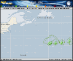 Tropical Storm Isaac forecast track map as of National Hurricane Center discussion number 2