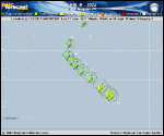 Hurricane Leslie forecast track map as of National Hurricane Center discussion number 23