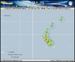 Hurricane Leslie forecast track map as of National Hurricane Center discussion number 30