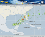 Hurricane Milton forecast track map as of National Hurricane Center discussion number 12