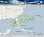 Hurricane Milton forecast track map as of National Hurricane Center discussion number 19