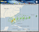 Hurricane Milton forecast track map as of National Hurricane Center discussion number 20