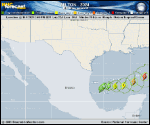 Tropical Storm Milton forecast track map as of National Hurricane Center discussion number 3