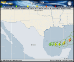 Tropical Storm Milton forecast track map as of National Hurricane Center discussion number 5